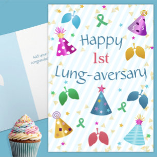 Lung-aversary-gåva med personlig text kort