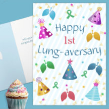 Lung-aversary med glädje Anpassad 