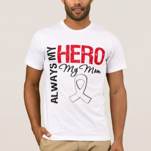 Lung- & bencancer - alltid min hjälte min mamma tee shirt