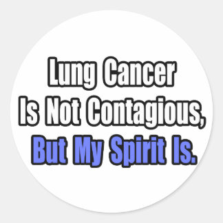 Lung Cancer är inte smittsamt.. Runt Klistermärke