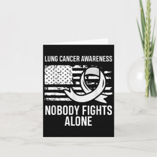 Lung Cancer Awareness Ingen slåss mot Ensam Americ Kort