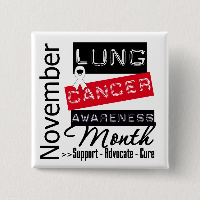 Lung Cancer Awareness Month Knapp (Framsida)