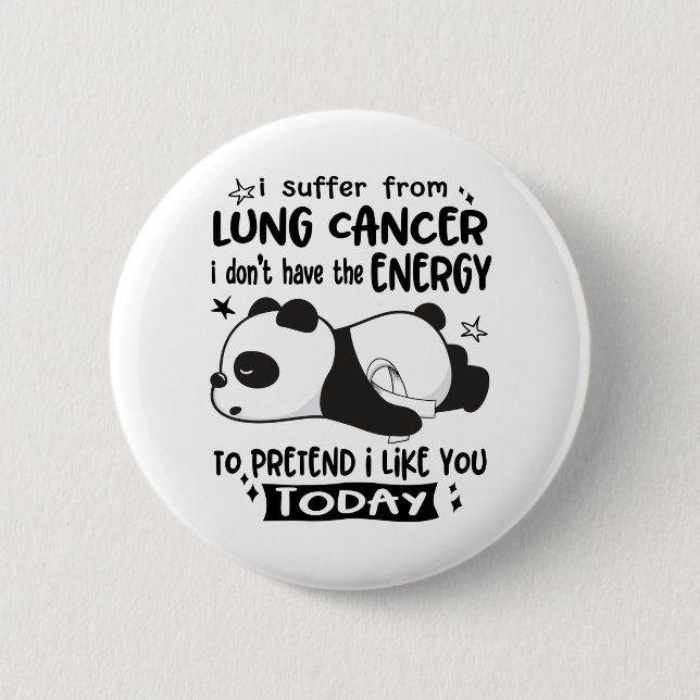 Lung Cancer Awareness Month Ribbon Gifts Knapp (Framsida)