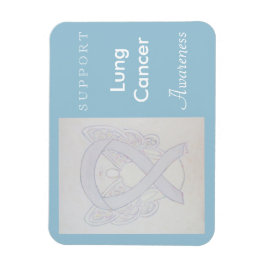 Lung Cancer Awareness Ribbon Angel Anpassningsbar  Magnet