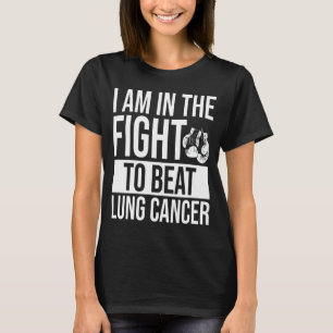 Lung Cancer Awareness Ribbon Beat Disease Warrior T Shirt