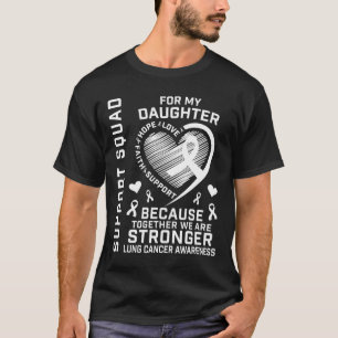 Lung Cancer Awareness Shirts Dotter Ribbon Famil T Shirt