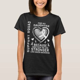 Lung Cancer Awareness Shirts Dotter Ribbon Famil T Shirt