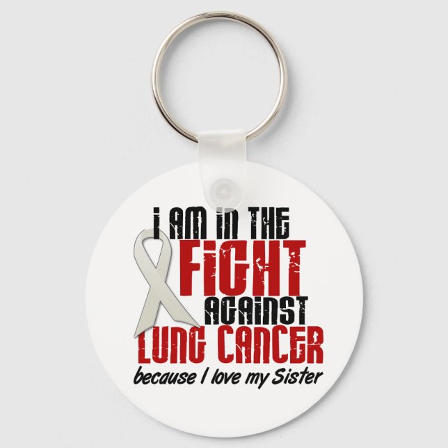 Lung Cancer I KAMP 1-syster Nyckelring (Framsida)
