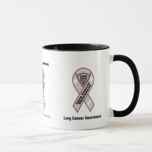 Lung Cancer-medvetenhet Mugg