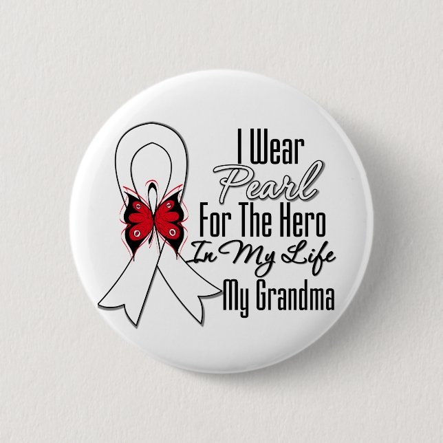 Lung Cancer Ribbon Hero My Grandma Knapp (Framsida)