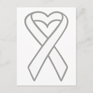 Lung Cancer Ribbon Vykort