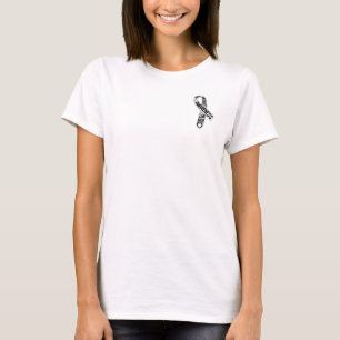 Lung Cancer Slogans Ribbon T-shirt