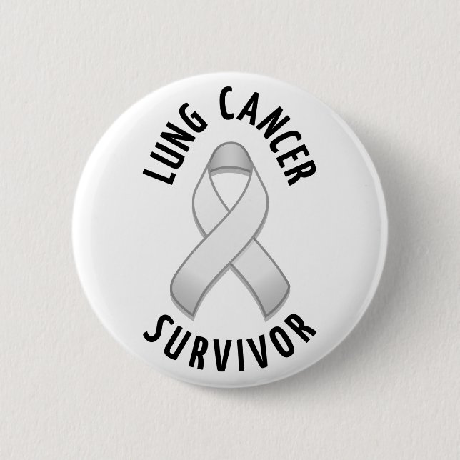 Lung Cancer Survivor Button Knapp (Framsida)