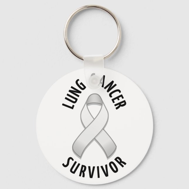 Lung Cancer Survivor Keychain Nyckelring (Framsida)