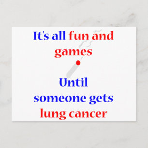 Lung Cancer Vykort