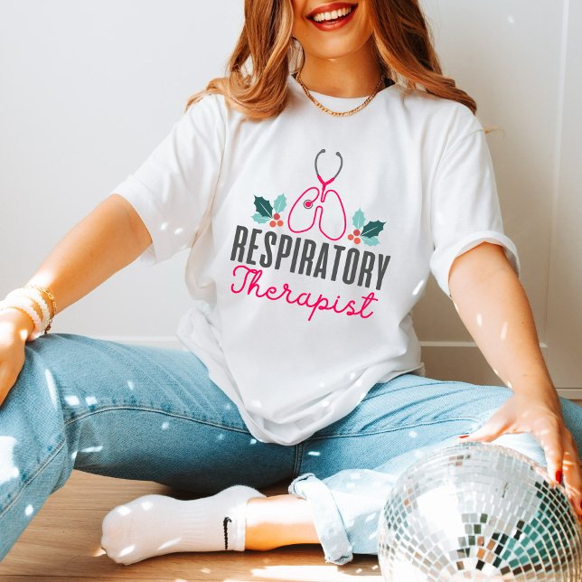 Lung Design: Respiratory Therapist Christmas Tee (Skapare uppladdad)