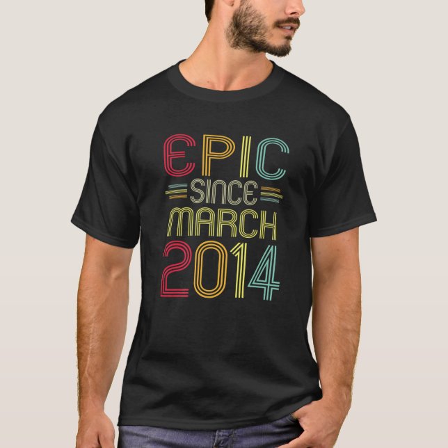 Lung Epic sedan mars 2014 8:e födelsedagen 8 år O T Shirt (Framsida)