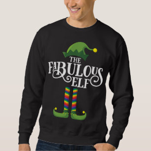 Lung Gay Elf Matching Familjejul Party Lång Ärmad Tröja