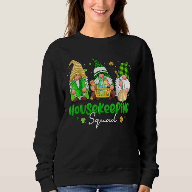 Lung Gnome Housekeeper Household Squad St Patr T Shirt (Framsida)