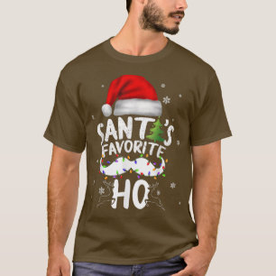 Lung jul Santas Favorite Ho Julafton T Shirt