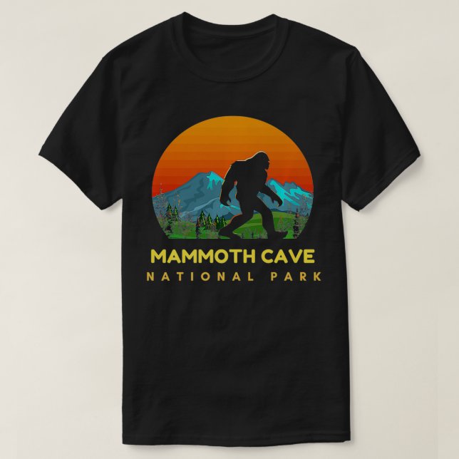 Lung Mammoth Cave nationalpark Bigfoot Hiking Vi T Shirt (Design framsida)