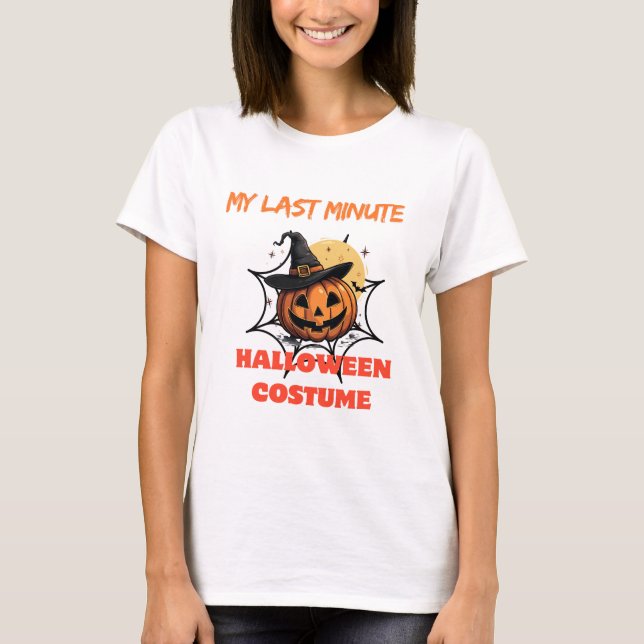 Lung MY SIST MINUTE HALLOWEEN CUSTAME Ghost Pat T Shirt (Framsida)
