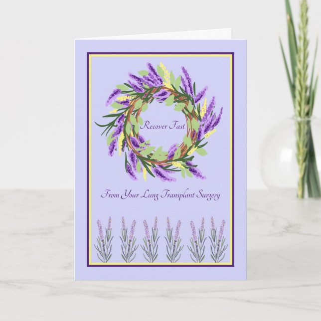 Lung Transplant Surgery Card (Laventer Transplant- Kort (Framsida)