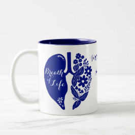 Lung Transplant Wildflower Breath of Life Custom Två-Tonad Mugg