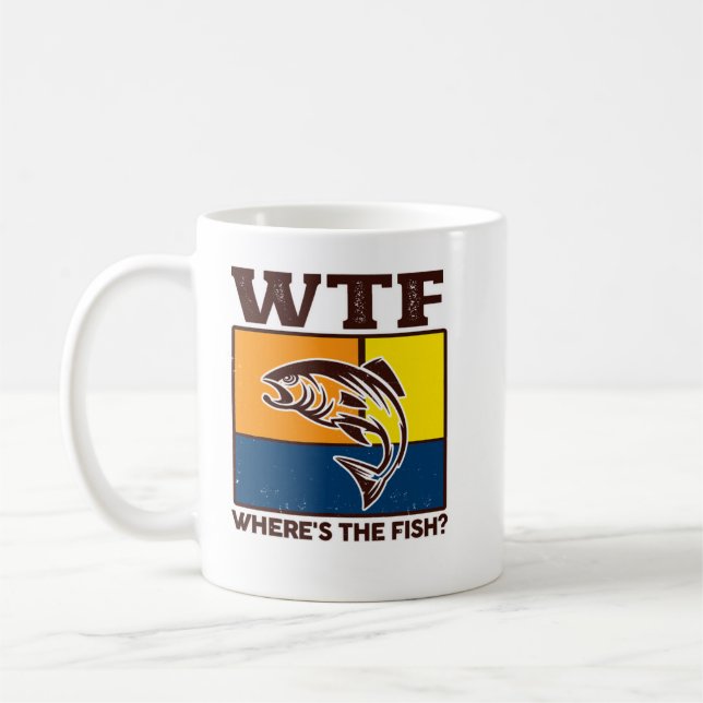 Lung WTF Wheres Fiskare Kaffemugg (Vänster)