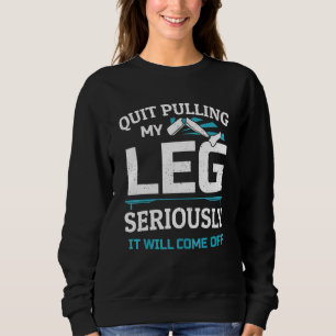 Lungakreaktion i Humor Leg Protetiskt amputerat T Shirt