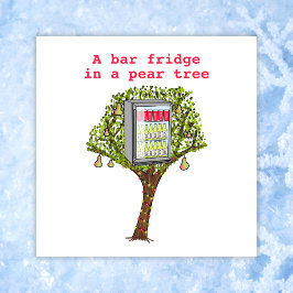 Lungande 12 dagars julklapp, träd, plana julkort