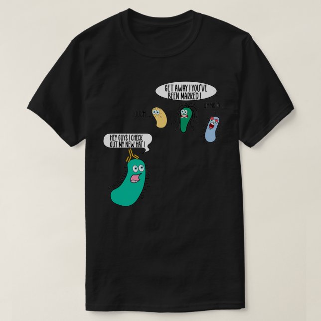 Lungande bakterier med antikroppsläkemedel för kli t shirt (Design framsida)