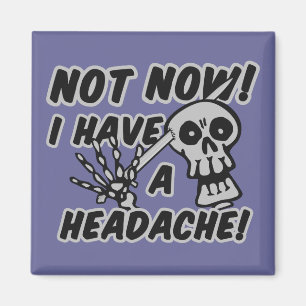 Lungande huvudvärk Skullmagneter Magnet