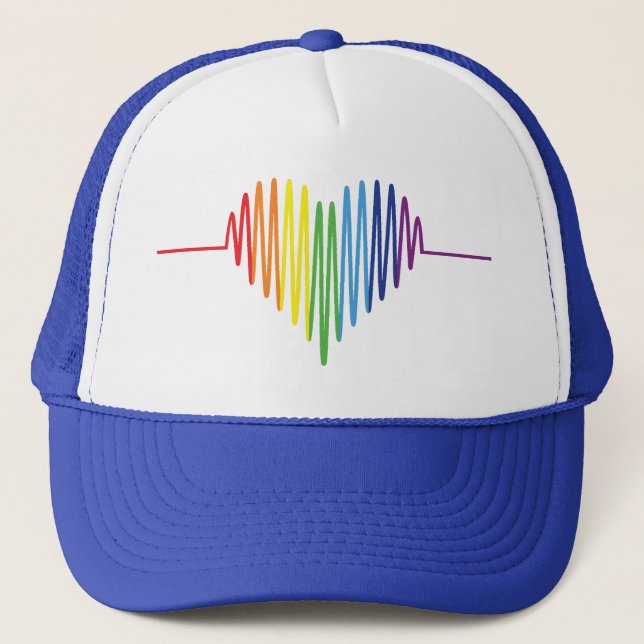 Lungande pulsslag på Pride Färg Keps (Framsida)