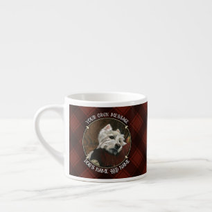 Lungande Westie på Soffa Espressomugg