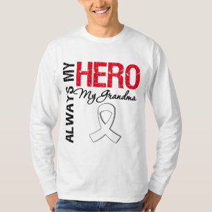 Lungcancer - alltid min hjälte min mormor t-shirt