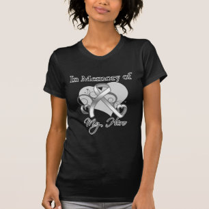 Lungcancer i minne av min hjälte tee shirt