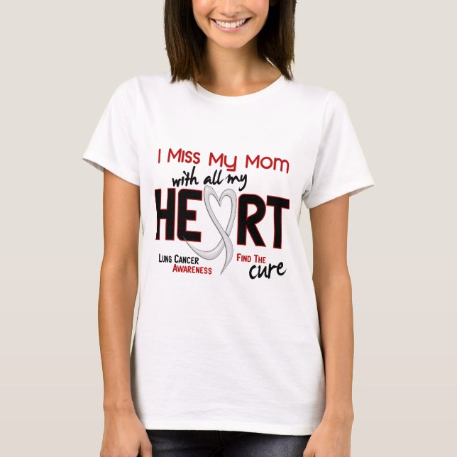 Lungcancer mig Fröcken min mamma Tee Shirt (Framsida)