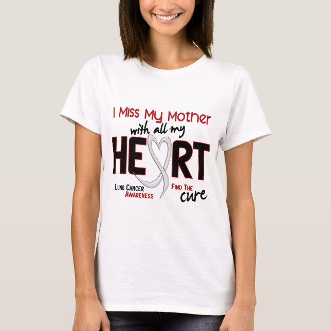 Lungcancer mig Fröcken min mor T-shirt (Framsida)