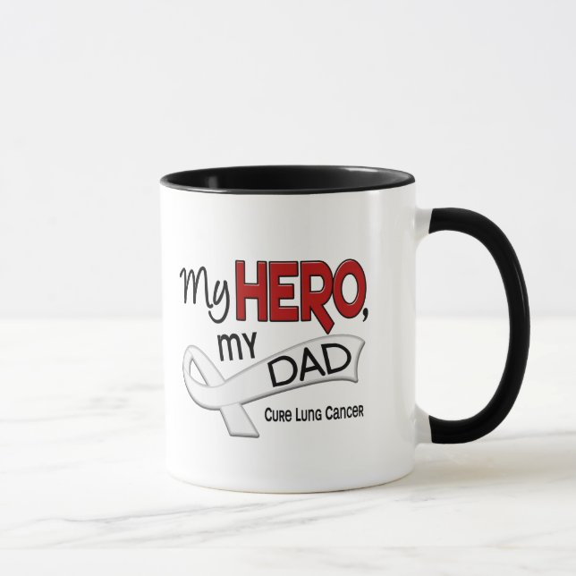 Lungcancer MIN HJÄLTE MIN PAPPA 42 Mugg (Höger)