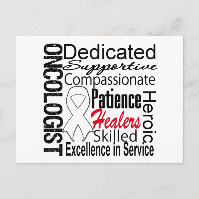 Lungcancer onkolog högskola vykort (Framsida)