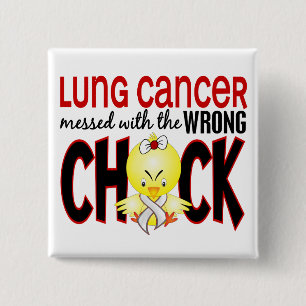 Lungcancer röra med den fla chicken knapp