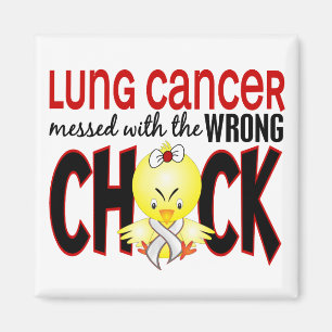 Lungcancer röra med den fla chicken magnet