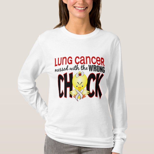 Lungcancer röra med den fla chicken t-shirt (Framsida)