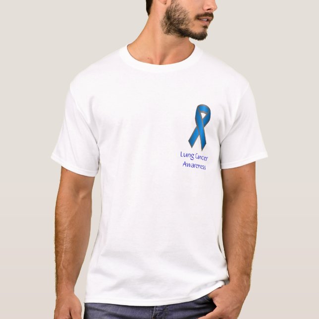 Lungcancermedvetenhet Tee Shirt (Framsida)
