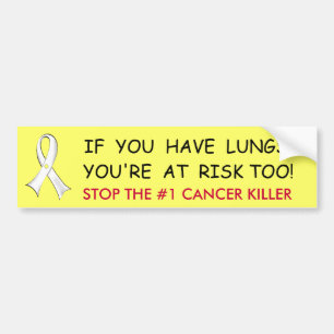 Lungcancermedvetenhetbildekal Bildekal
