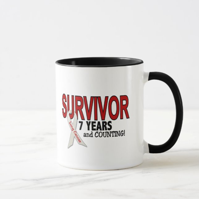 Lungcanceröverlevande 7 år mugg (Höger)