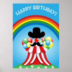 Lungclown ansikte poster