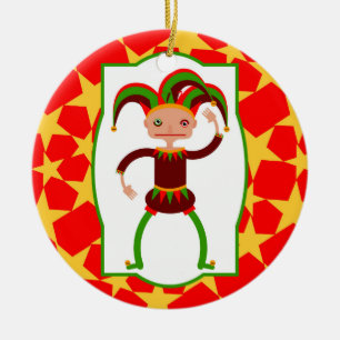 Lungclowner från Mitten Julgransprydnad Keramik