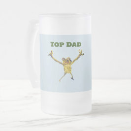 Lungdjur i övre Pappa Frostat Ölglas